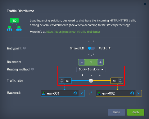 Image 27: Traffic Distributor configurations for A/B testing
