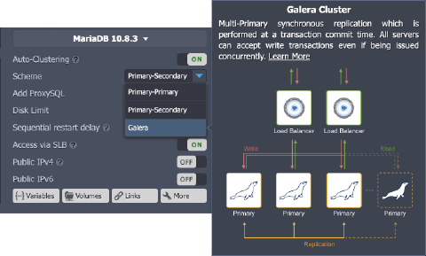 Image 39: database cluster scheme description