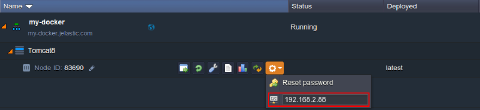 Image 39: container internal IP