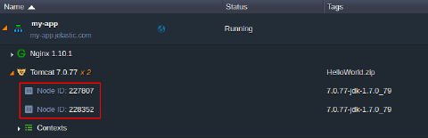 Image 38: node ID in dashboard