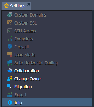 Image 15: stopped environment settings