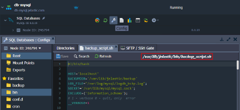 Image 42: database backup script