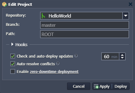 Image 46: edit project dialog