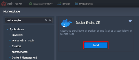 Image 29: Docker Engine in Marketplace