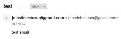 Image 59: test email from GMail