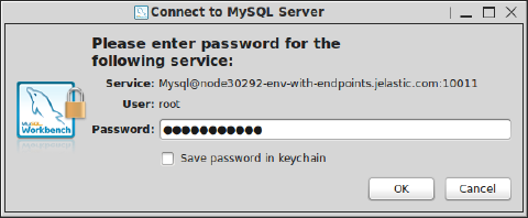 Image 14: MySQL workbench DB password