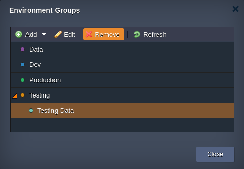 Image 54: remove environment group