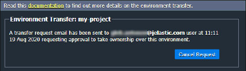 Image 44: transfer request sent