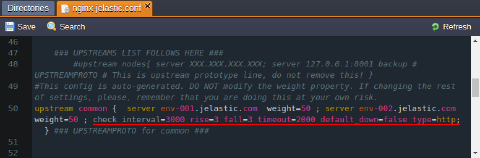Image 30: Traffic Distributor failover parameters