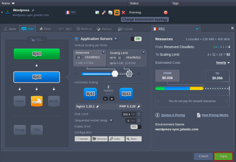 Image 7: create wordpress cluster