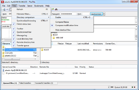 Image 10: FTP directory comparison