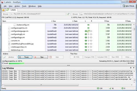 Image 16: goodsynch FTP synchronization