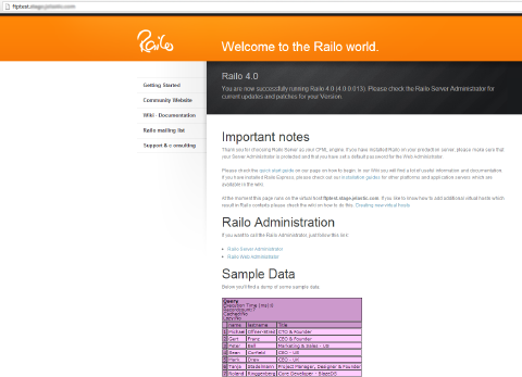 Image 20: Railo application