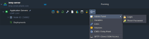 Image 38: LEMP admin panel access