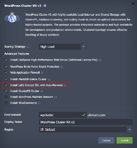 Image 41: install Let’s Encrypt option