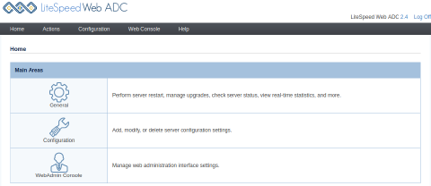 Image 6: LiteSpeed ADC admin panel