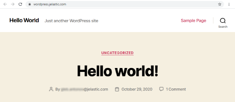 Image 47: WordPress automatically installed