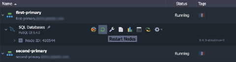 Image 14: restart first MySQL