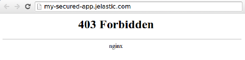 Image 55: NGINX balancer security forbidden