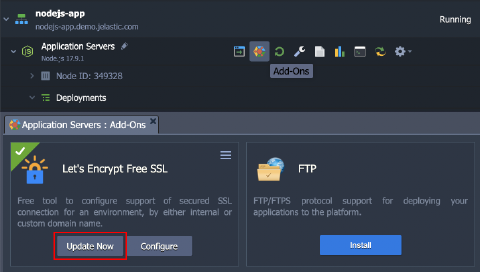Image 41: Lets Encrypt manual update
