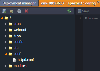 Image 55: httpd.conf configuration file