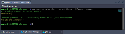 Image 37: SSH install PHP Composer