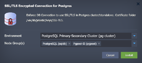 Image 46: PostgreSQL SSL add-on installation