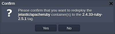Image 41: redeploy confirmation pop-up