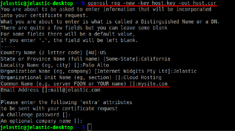 Image 13: self signed ssl unix signing request