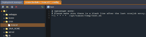 Image 52: script scheduled via cron