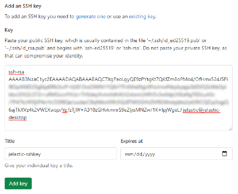 Image 17: GitLab add public SSH key