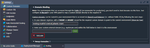 Image 49: testing environment bound domains