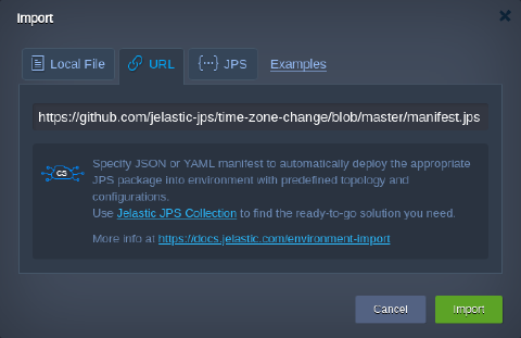 Image 2: import timezone change add-on