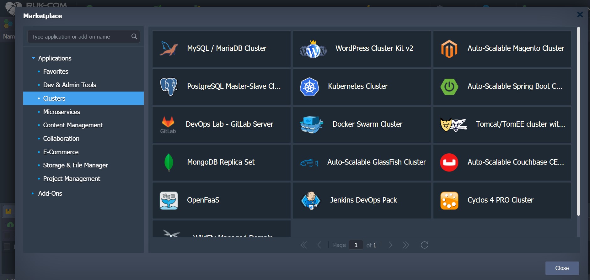 ภาพประกอบขั้นตอนการใช้งาน Ruk-Com Cloud PaaS